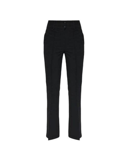 AllSaints Black Astra Pintuck-Detail Trousers
