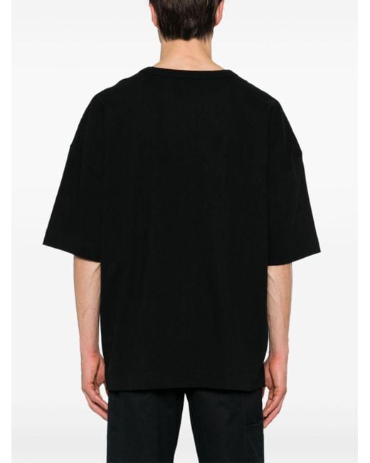 Lemaire T-Shirt mit aufgesetzter Brusttasche in Black für Herren