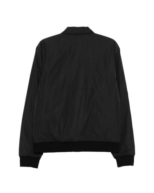 James Perse Black Twill Bomber Jacket for men
