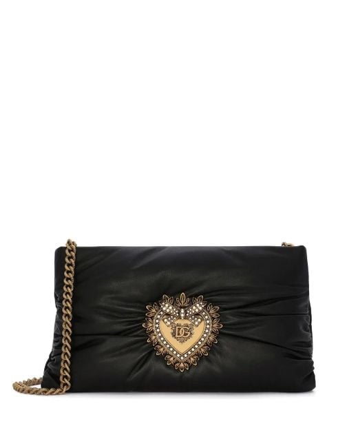 Dolce & Gabbana Devotion Soft ショルダーバッグ S Black