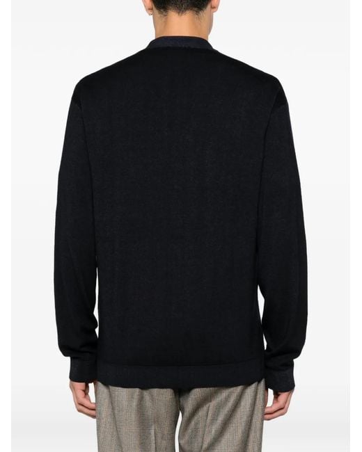 Emporio Armani Blue Button-Up Cardigan for men