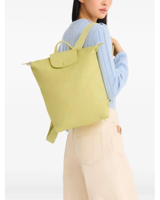 Longchamp Yellow Sac À Dos Le Pliage One