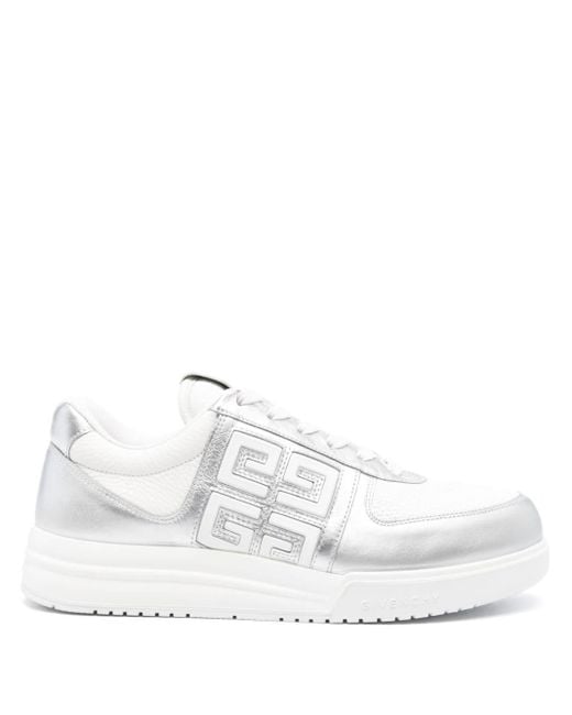 Givenchy Leren Sneakers Met Patroon in het White voor heren