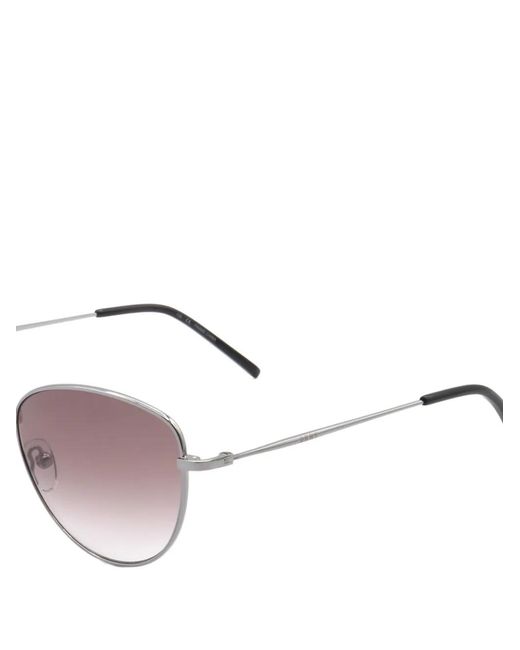 DKNY Gray Pilot-Frame Sunglasses