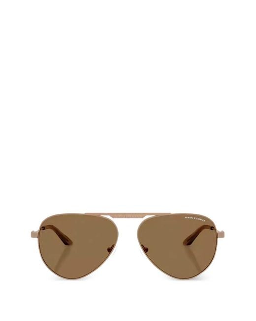 ARMANI EXCHANGE Pink Pilot-Frame Sunglasses