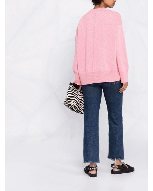 Barrie Pink Iconic Cashmere Pullover