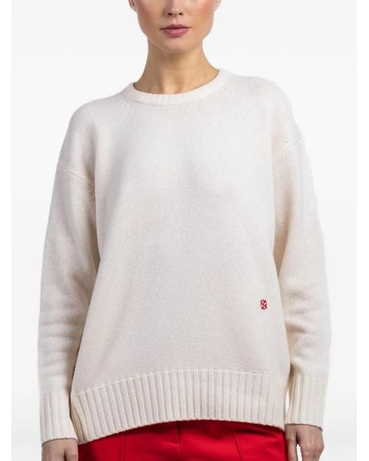 Dorothee Schumacher White Detail-Embroidered Sweater