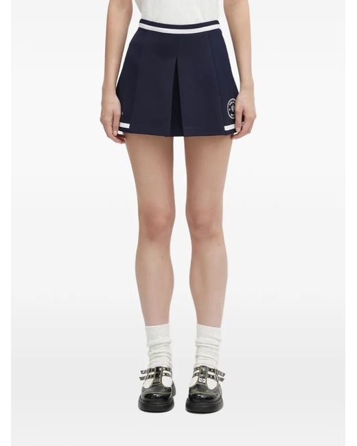 Sporty & Rich Blue Hotel Eden Roc Mila Mini Skirt