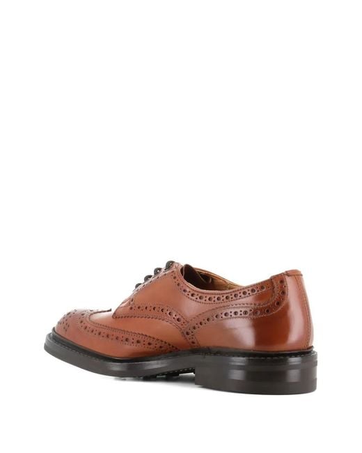 Tricker's Brown Bourton Brogue Derby Shoes for men