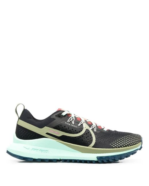 Nike Green React Pegasus Trail 4 Low-Top Sneakers