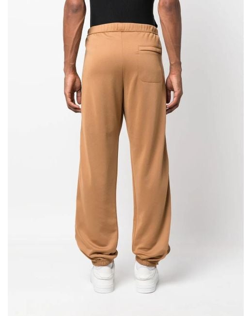 Heron Preston Natural Logo-Patch Track Pants for men