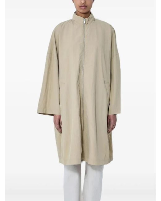 Totême  Natural Zip-Up Coat