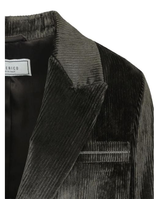 Peserico Black Textured Single-Breasted Blazer