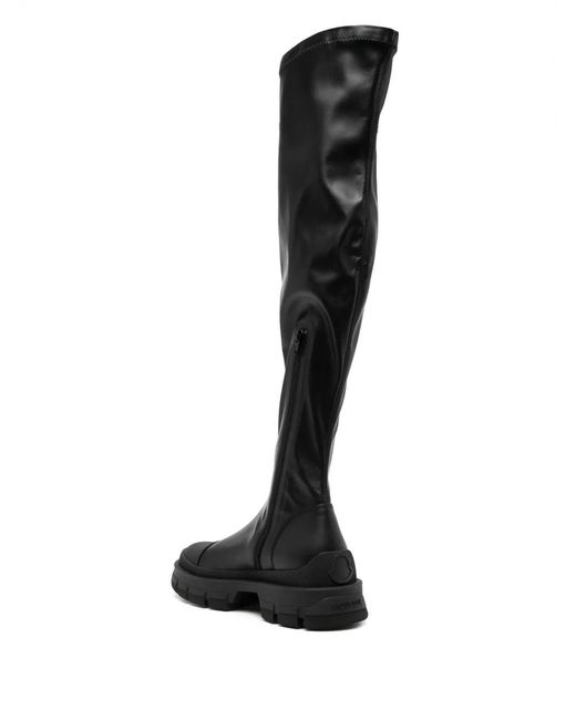 Moncler Black Over-The-Knee Boots