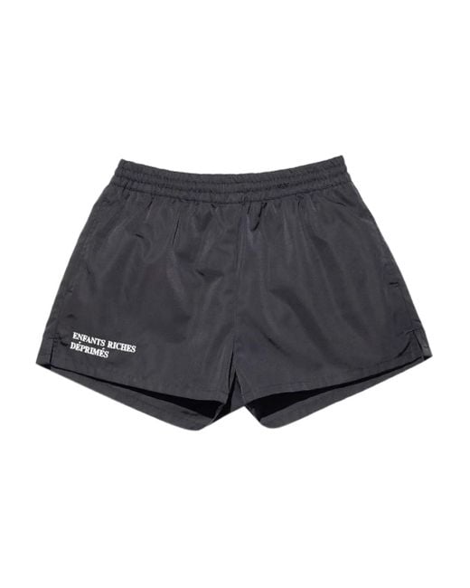 Enfants Riches Deprimes Gray Logo Swim Shorts for men
