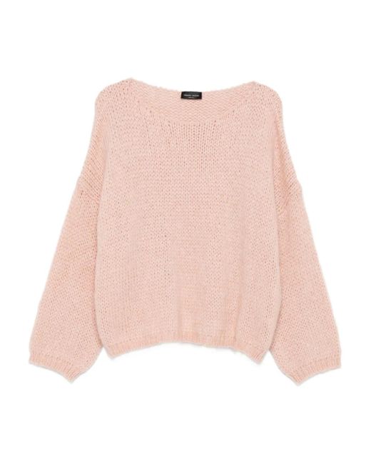 Roberto Collina Pink Chunky-Knit Jumper