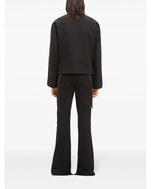 メンズ Courreges ジップアップ デニムジャケット Black