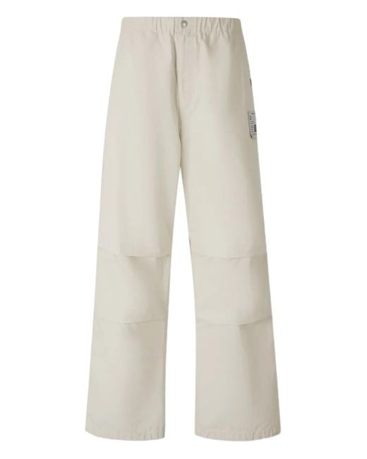 Pantalon En Coton À Patch Logo Maison Mihara Yasuhiro pour homme en coloris White