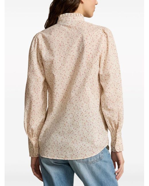 Polo Ralph Lauren Overhemd Met Bloemenprint in het Natural