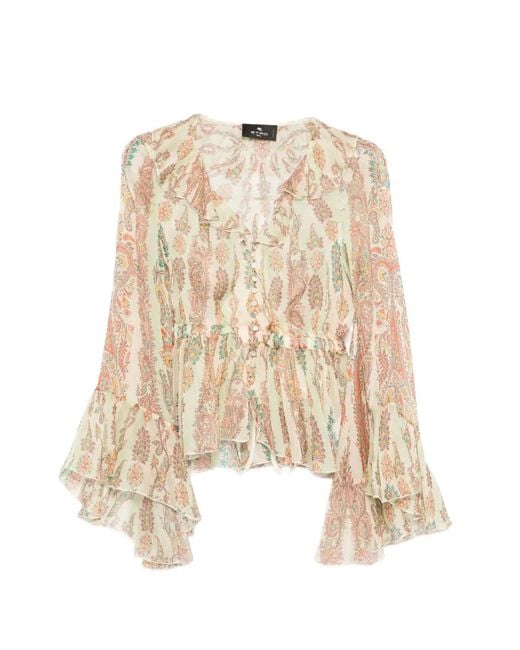 Etro Natural Silk Shirt