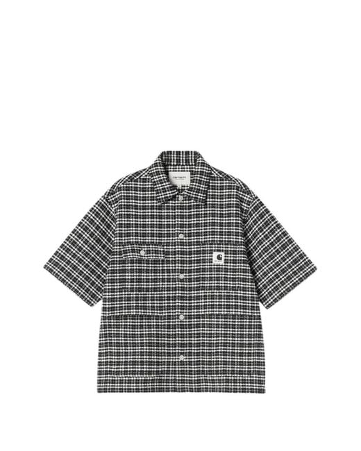 Carhartt Gray Michigan Check Waffle Shirt