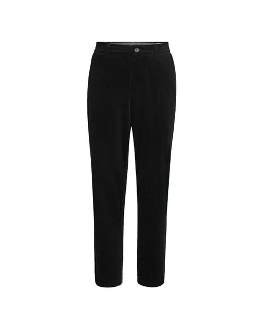 Brunello Cucinelli Black Garment-Dyed Corduroy Trousers for men
