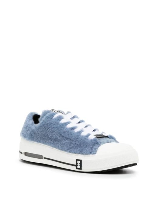 NAHMIAS Blue Five-O Logo-Patch Sneakers for men