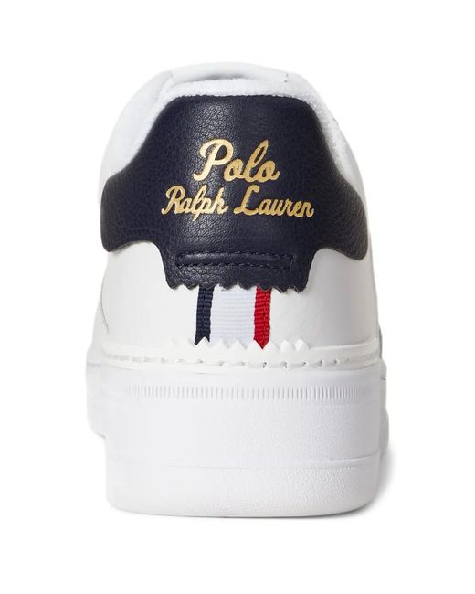 Polo Ralph Lauren White Masters Court Sneakers for men