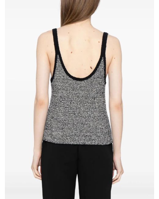 Vince Gestreepte Top in het Gray