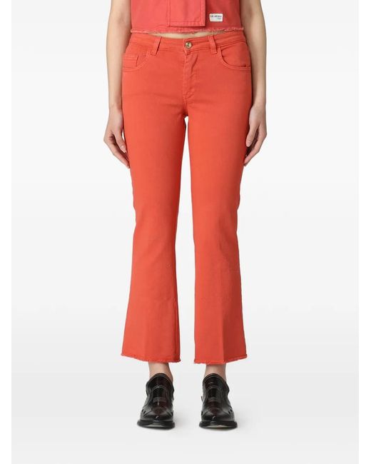 Fay Fringed Flared Trousers