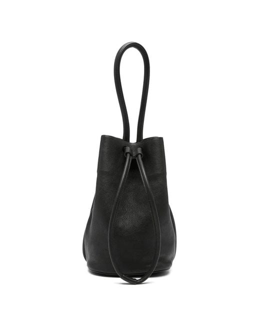 Uma Wang Black Drawstring Bucket Bag