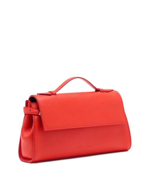 Proenza Schouler Red Tate Leather Clutch Bag