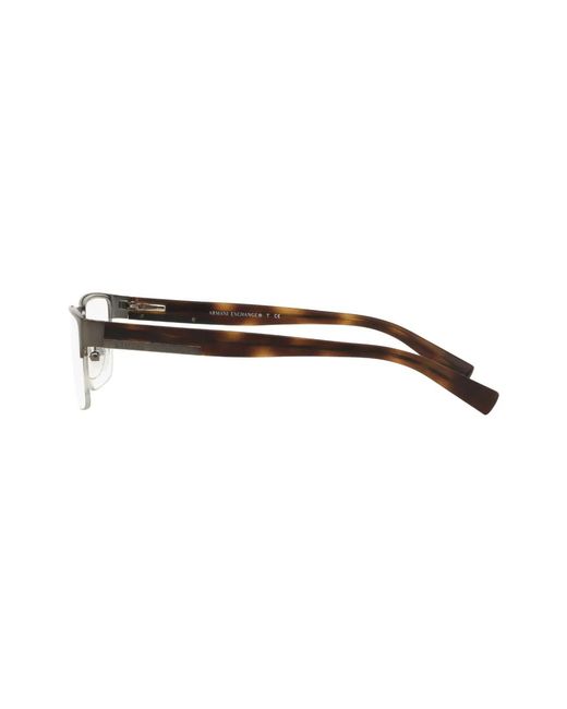 ARMANI EXCHANGE Gray Rectangle-Frame Sunglasses for men