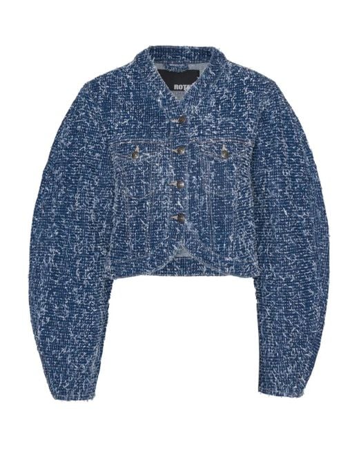 Veste En Jean À Manches Longues ROTATE BIRGER CHRISTENSEN en coloris Blue