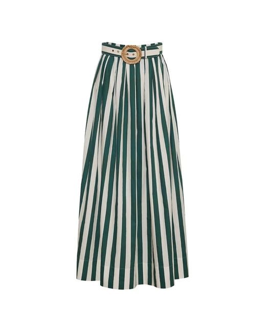 Cara Cara Multicolor Greenfield Belted Striped Maxi Skirt
