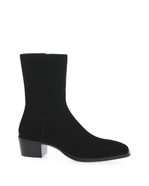 DSquared² Black City Nights Side-Zip Ankle Boots for men