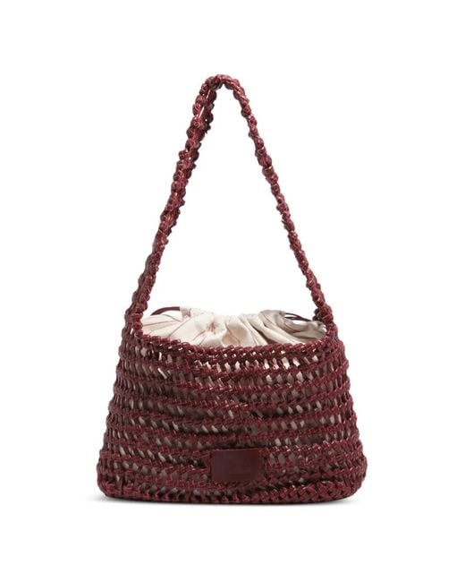 Bimba Y Lola Purple Medium-Sized Braided Bag