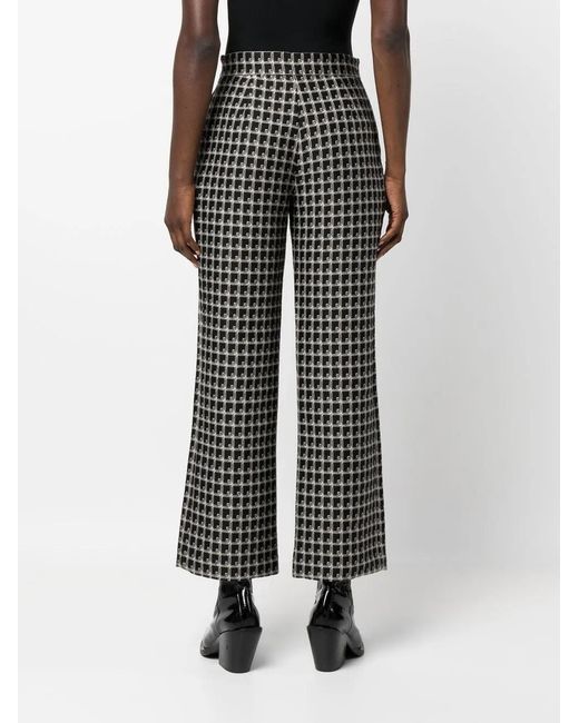 Alberta Ferretti Cropped Broek in het Black