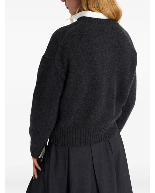 Pringle of Scotland Blue V-Neck Cashmere Sweater