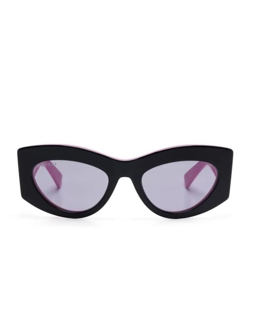 Gucci Blue Cat-Eye-Frame Sunglasses