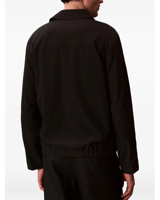 Calvin Klein Black Panelled Shirt Jacket for men