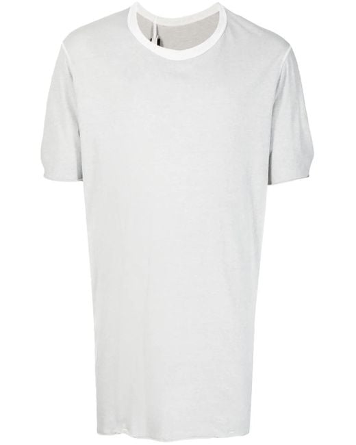 Boris Bidjan Saberi White Round-Neck Cotton T-Shirt for men