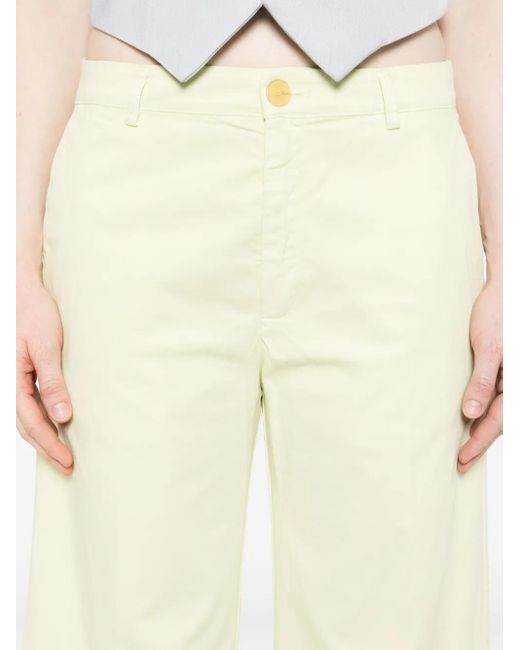 Forte_forte Natural Cotton Wide-Leg Trousers