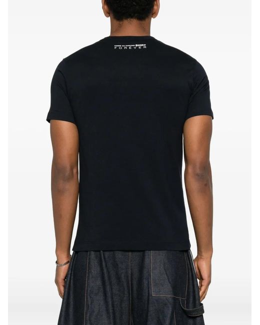 Comme des Garçons Black Crew-Neck Short-Sleeve T-Shirt for men