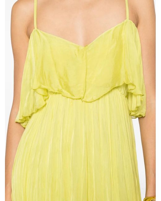 Dixie Yellow Ruffled Maxi Dress