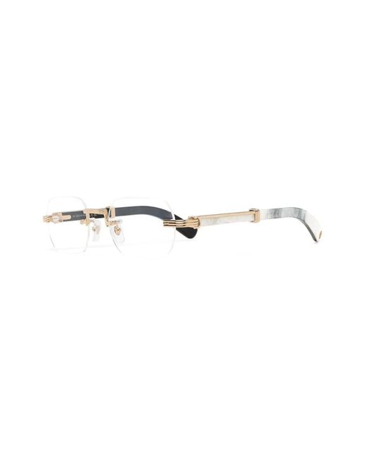 Cartier Multicolor Frameless Round-Frame Glasses for men