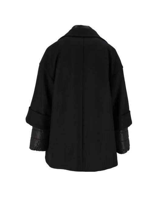 Fay Black Quilted-Insert Wool-Blend Jacket