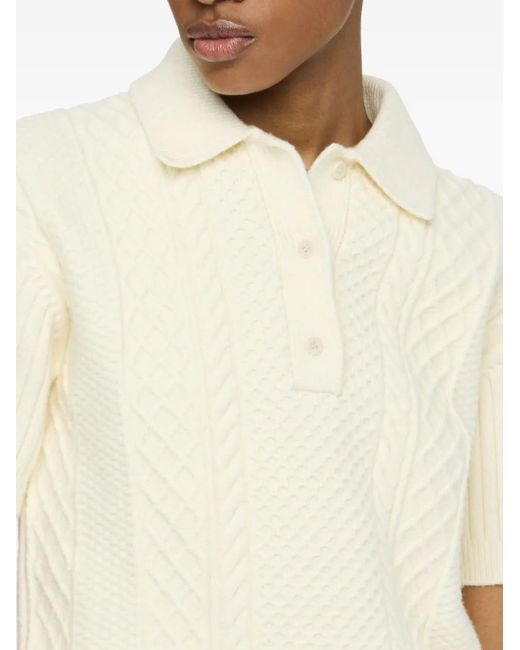 J.W. Anderson ケーブルニット トップ Natural