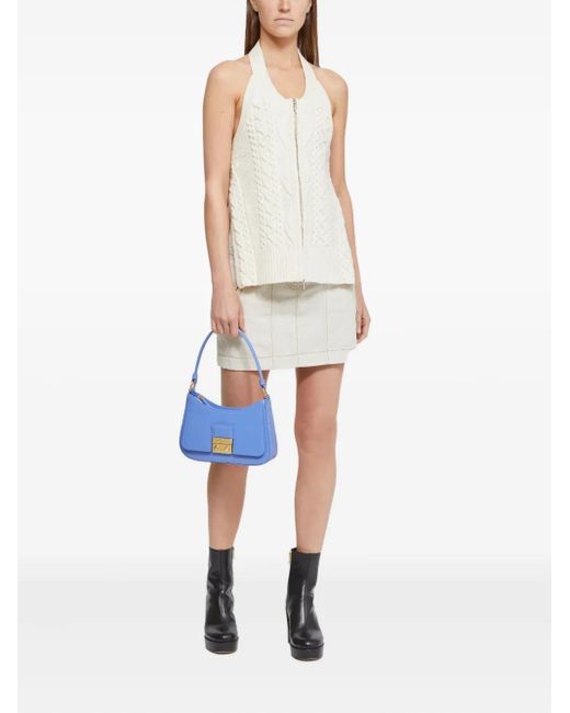 3.1 Phillip Lim Natural Cable-Knit Halterneck Top