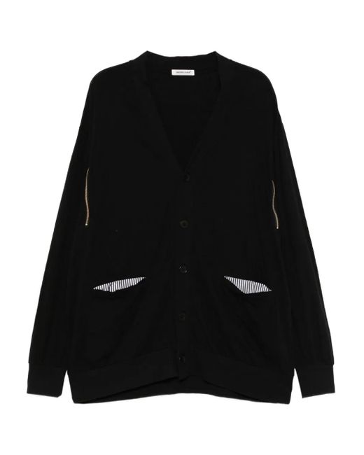 Undercover Katoenen Vest Verfraaid Met Rits in het Black voor heren